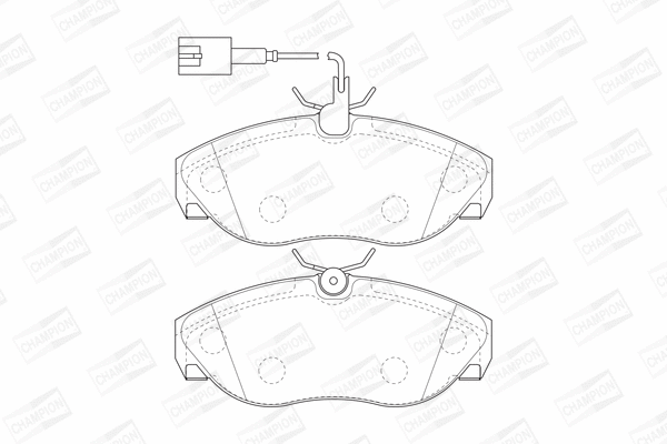 Brake Pad Set, disc brake (573060CH)