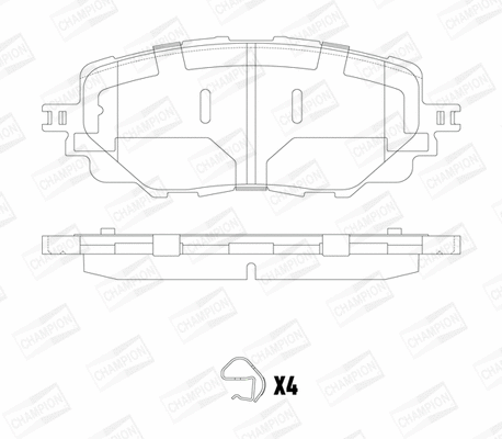 Brake Pad Set, disc brake (573677CH)