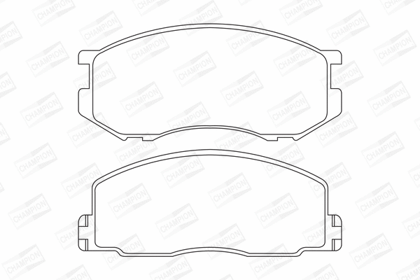Brake Pad Set, disc brake (572304CH)