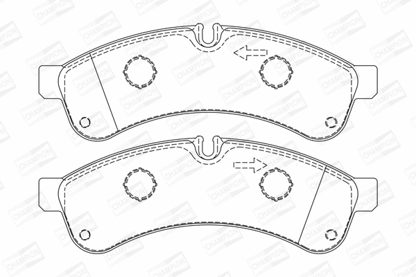 Brake Pad Set, disc brake (573742CH)