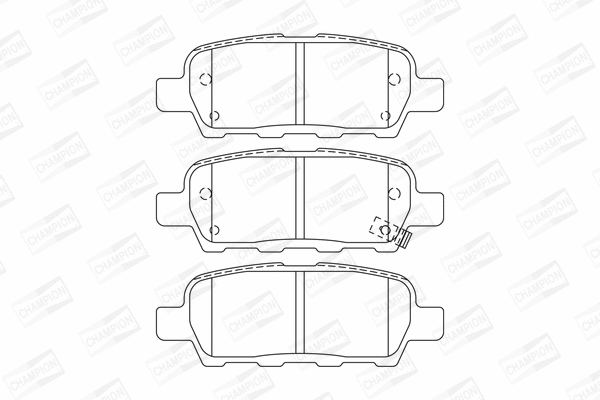 Brake Pad Set, disc brake (573754CH)
