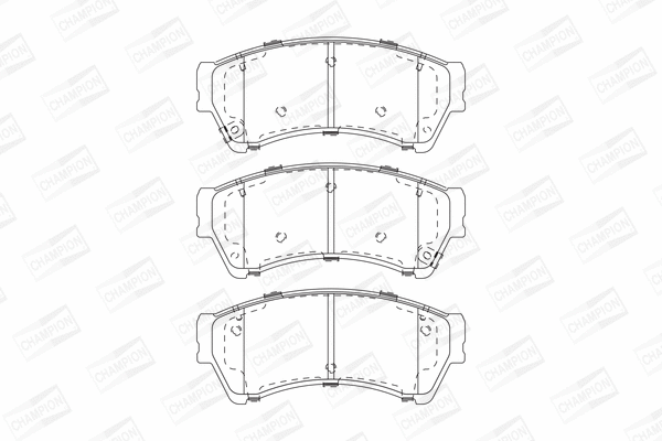 Brake Pad Set, disc brake (572628CH)