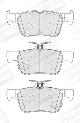 Brake Pad Set, disc brake (573881CH)