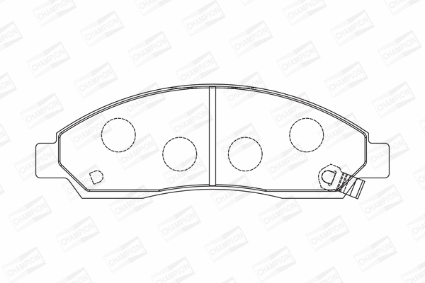 Brake Pad Set, disc brake (572643CH)