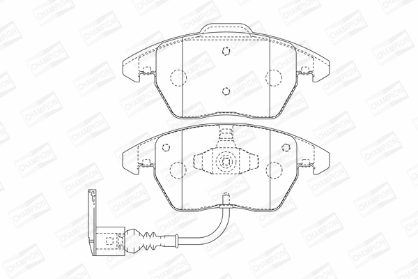 Brake Pad Set, disc brake (573128CH)