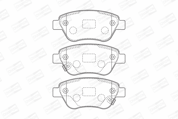 Brake Pad Set, disc brake (573652CH)