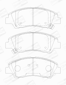 Brake Pad Set, disc brake (573691CH)
