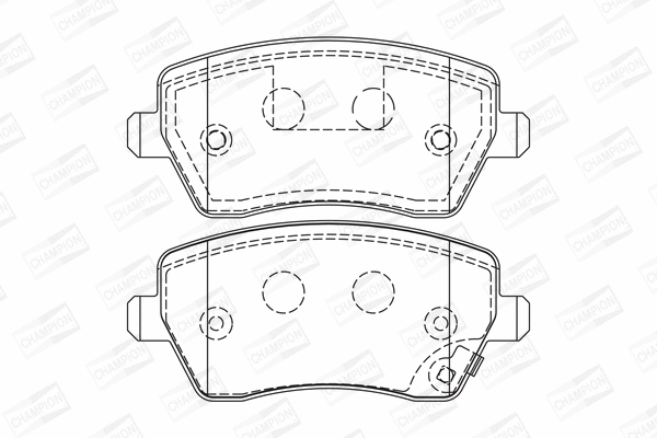 Brake Pad Set, disc brake (573255CH)