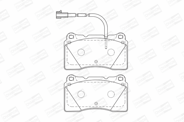 Brake Pad Set, disc brake (573433CH)