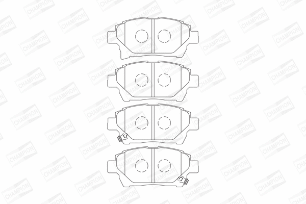 Brake Pad Set, disc brake (572618CH)