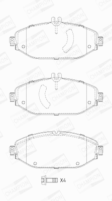 Brake Pad Set, disc brake (573692CH)