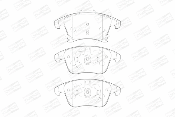 Brake Pad Set, disc brake (573674CH)
