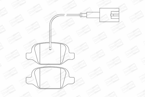 Brake Pad Set, disc brake (573400CH)