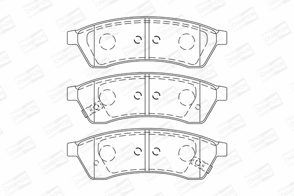 Brake Pad Set, disc brake (572633CH)
