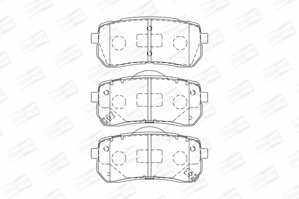 Brake Pad Set, disc brake (572596CH)