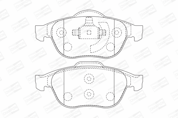 Brake Pad Set, disc brake (573017CH)