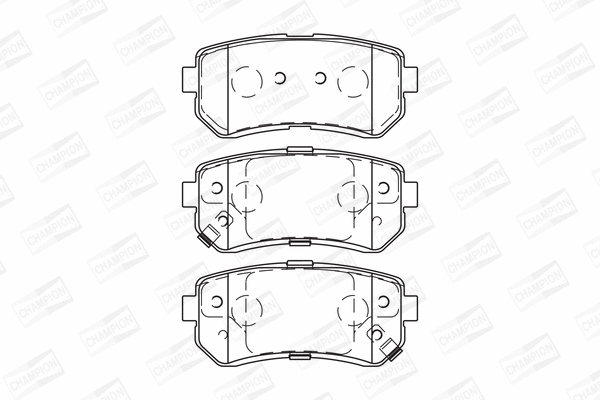 Brake Pad Set, disc brake (572604CH)
