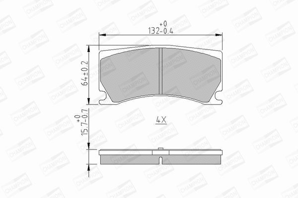 Brake Pad Set, disc brake (573372CH)