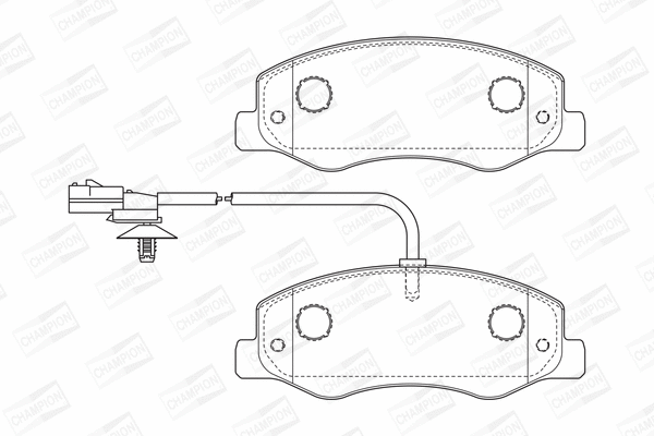 Brake Pad Set, disc brake (573358CH)