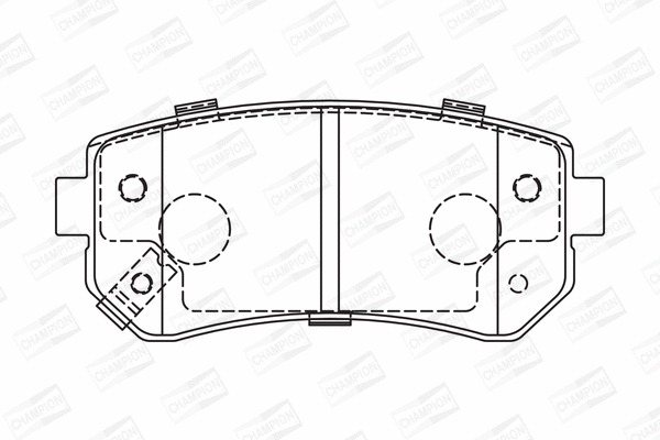 Brake Pad Set, disc brake (572590CH)