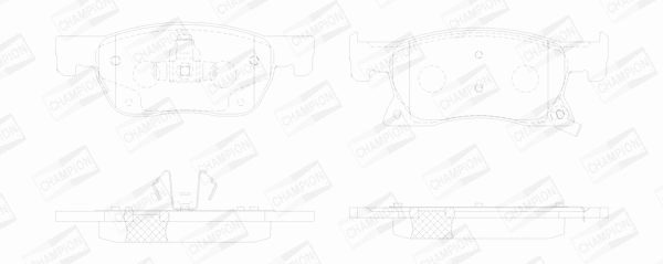 Brake Pad Set, disc brake (573701CH)