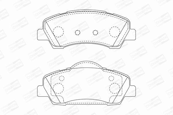 Brake Pad Set, disc brake (573630CH)