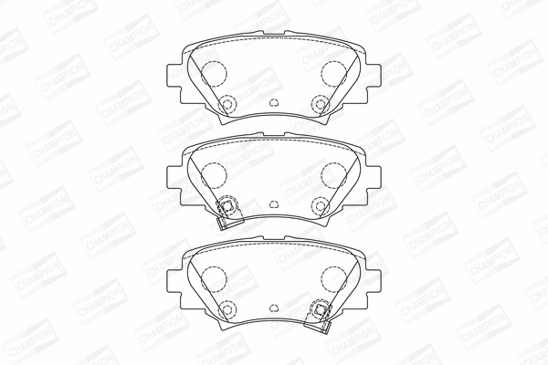 Brake Pad Set, disc brake (573614CH)