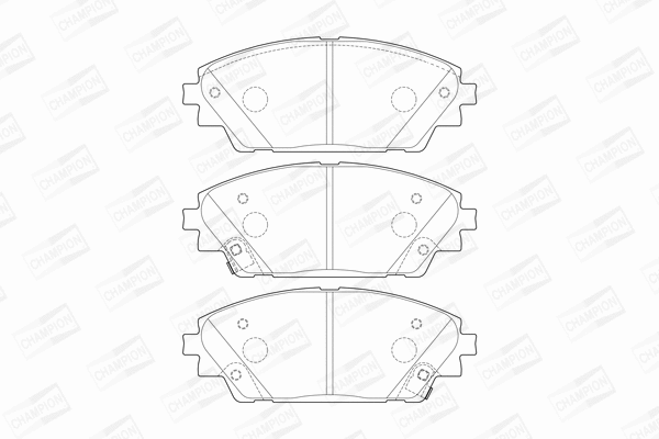 Brake Pad Set, disc brake (573611CH)