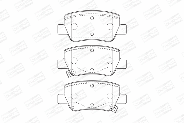 Brake Pad Set, disc brake (572627CH)