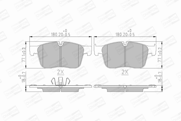Brake Pad Set, disc brake (573822CH)