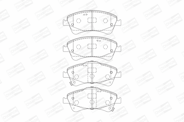 Brake Pad Set, disc brake (572600CH)
