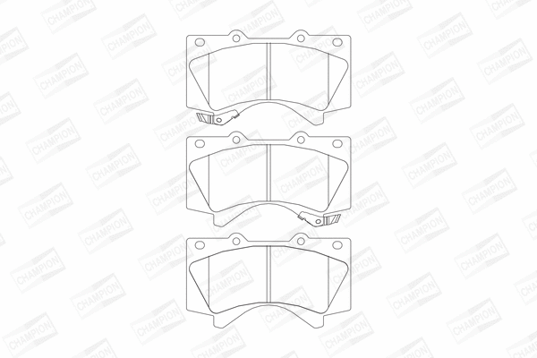 Brake Pad Set, disc brake (572599CH)