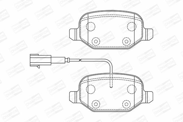 Brake Pad Set, disc brake (573396CH)