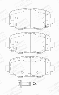 Brake Pad Set, disc brake (573693CH)