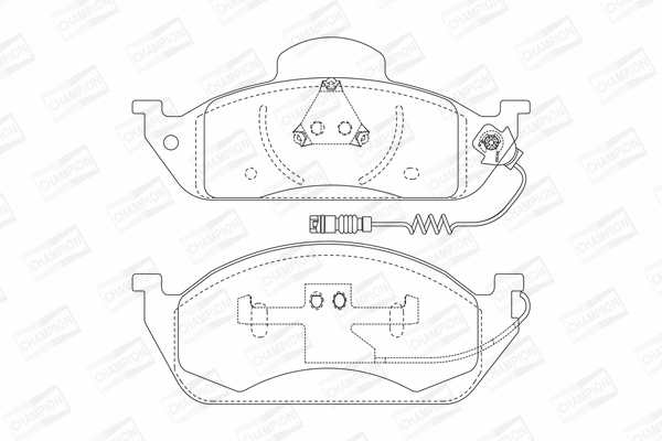 Brake Pad Set, disc brake (573034CH)