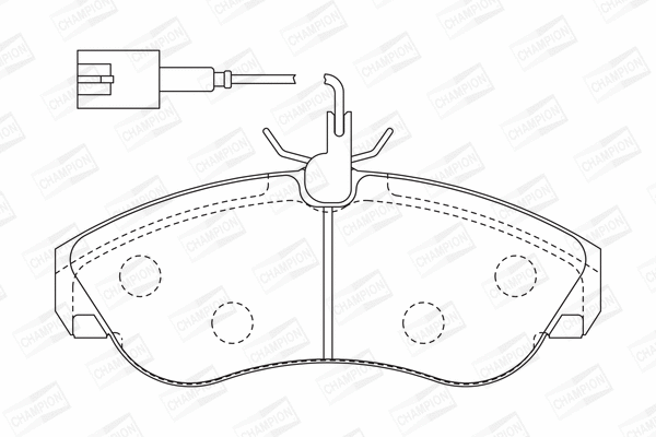 Brake Pad Set, disc brake (573061CH)