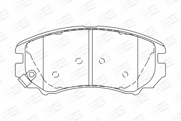 Brake Pad Set, disc brake (572514CH)