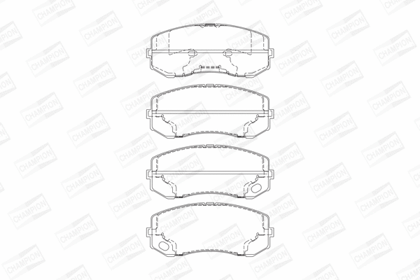 Brake Pad Set, disc brake (573752CH)