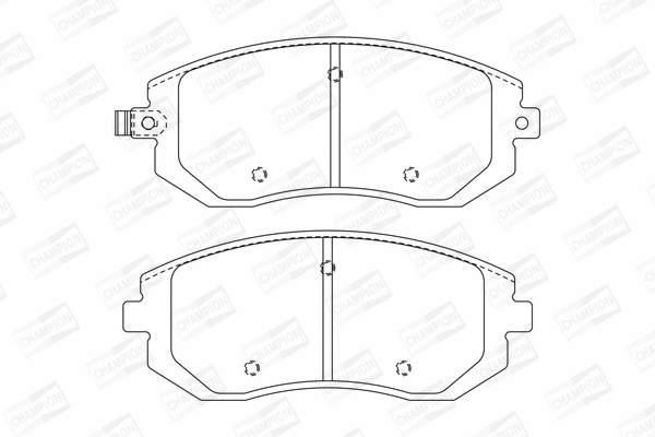 Brake Pad Set, disc brake (572550CH)