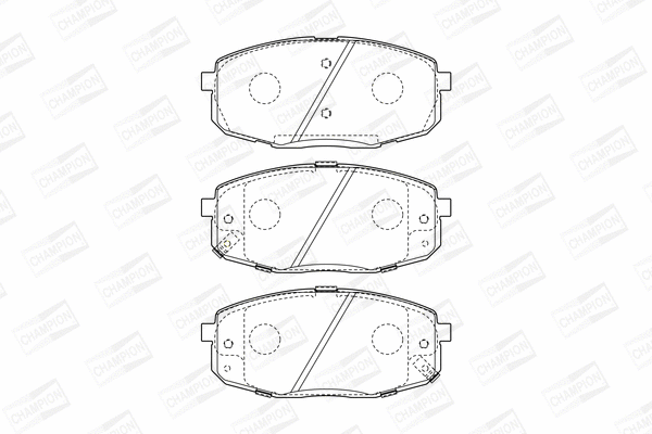Brake Pad Set, disc brake (572577CH)