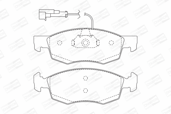 Brake Pad Set, disc brake (573094CH)