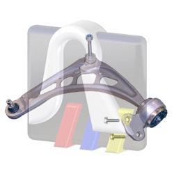 Control/Trailing Arm, wheel suspension (96-09569-298)