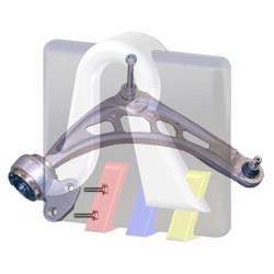 Control/Trailing Arm, wheel suspension (96-09569-198)