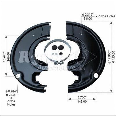 Cover Sheet, brake drum (07508)