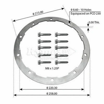 Bolt, brake disc (0414290)