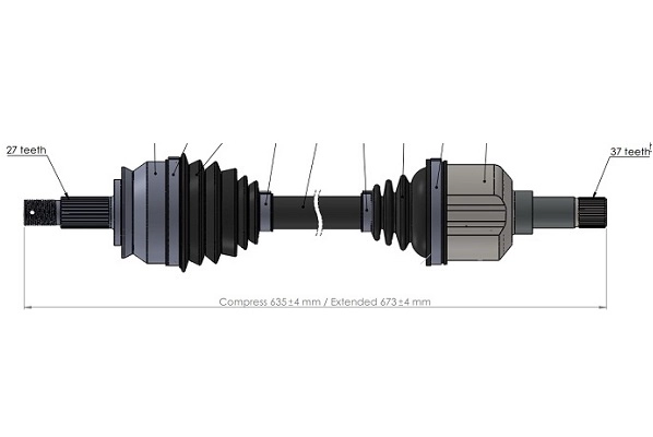 Drive Shaft (221809)