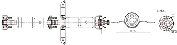 Propshaft, axle drive (32131)