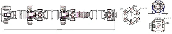 Propshaft, axle drive (32133)