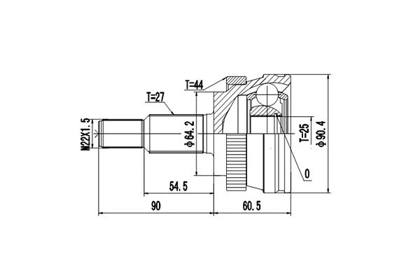 Joint Kit, drive shaft (DCV850065)