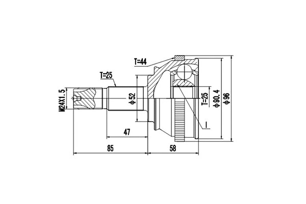 Joint Kit, drive shaft (DCV802004)